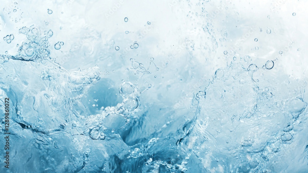 Ice cubes and water splashing in a glass. Ice cubes and water splashing in a glass.