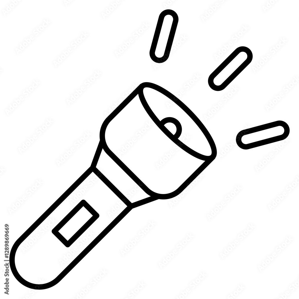 Flashlight Icon Element For Design Flashlight Icon Element For Design