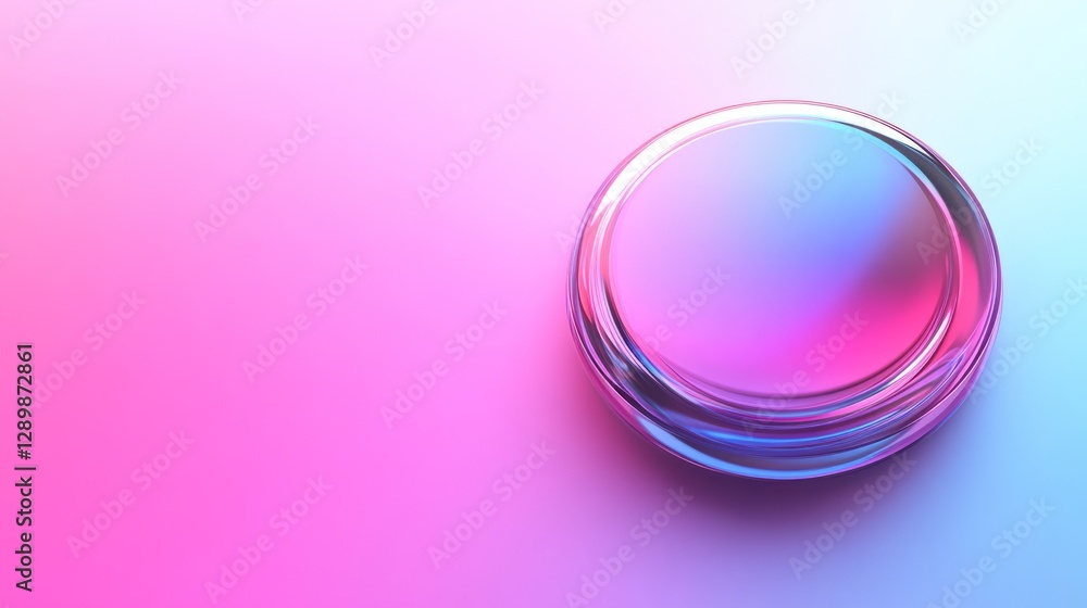 Obraz premium Abstract virtual button symbolizing innovation and strategic business planning in a modern digital workspace. 