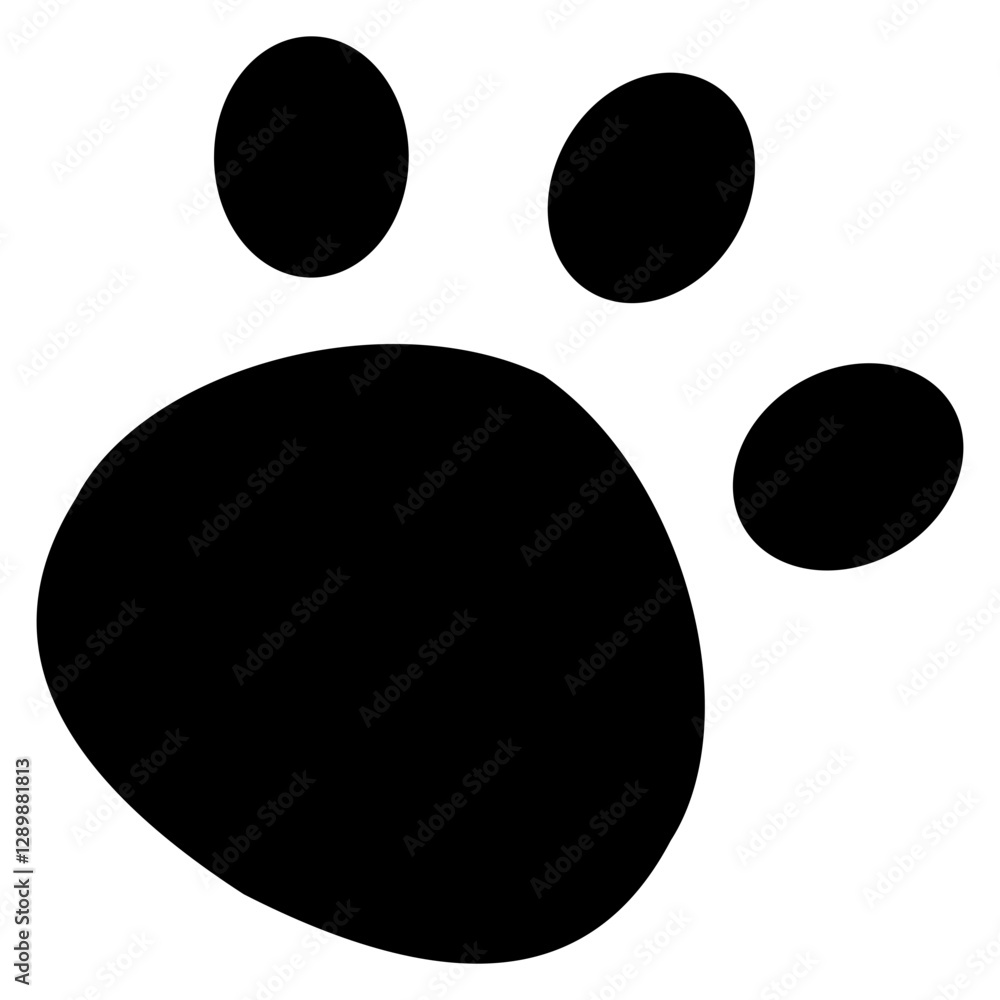 Paw Print Icon Element For Design Paw Print Icon Element For Design