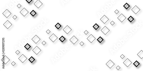 White square geometric element template design .Minimalistic vector texture with linear squares pattern. paper texture design Abstract white background can use for design, background concept, vector 