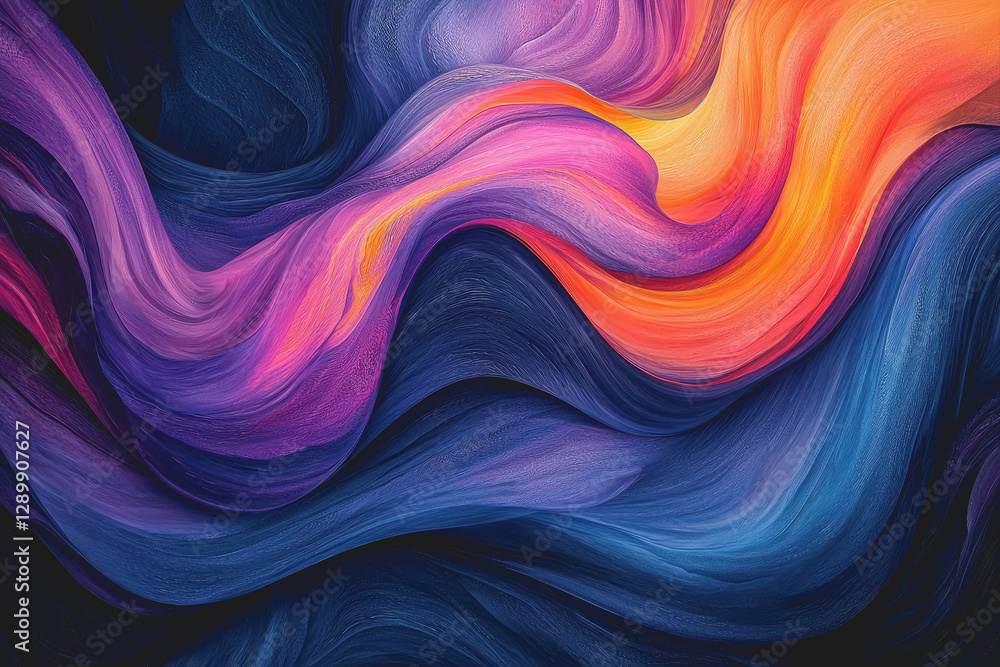 Abstract background with colorful waves flowing in vibrant patterns and shapes for design projects Abstract background with colorful waves flowing in vibrant patterns and shapes for design projects