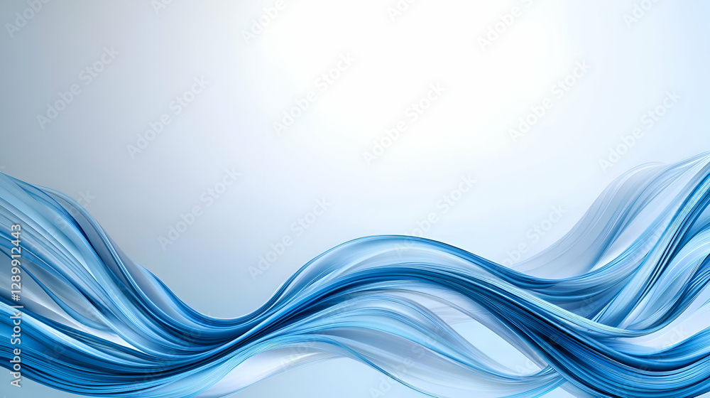 Naklejka premium Abstract Blue Water Waves Background