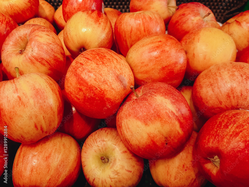 Lots of red apples. Tasty and juicy. Background of apples. Lots of red apples. Tasty and juicy. Background of apples.