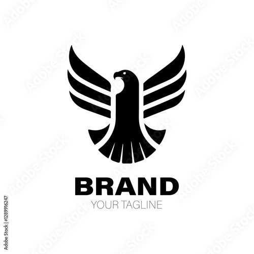 Sea Eagle Logo. Sea Eagle Logo Design. Sea Eagle Logo Brand. Sea Eagle Logo Vector Design Isolated on White Background