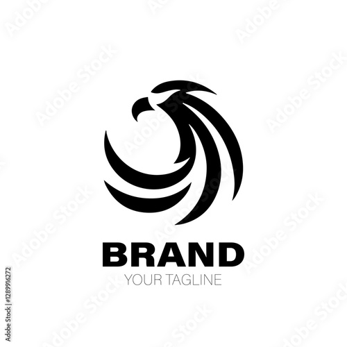 Sea Eagle Logo. Sea Eagle Logo Design. Sea Eagle Logo Brand. Sea Eagle Logo Vector Design Isolated on White Background