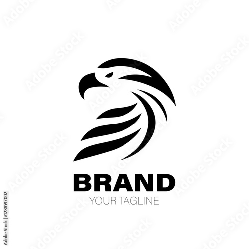 Sea Eagle Logo. Sea Eagle Logo Design. Sea Eagle Logo Brand. Sea Eagle Logo Vector Design Isolated on White Background