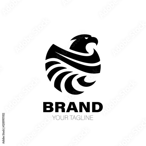 Sea Eagle Logo. Sea Eagle Logo Design. Sea Eagle Logo Brand. Sea Eagle Logo Vector Design Isolated on White Background