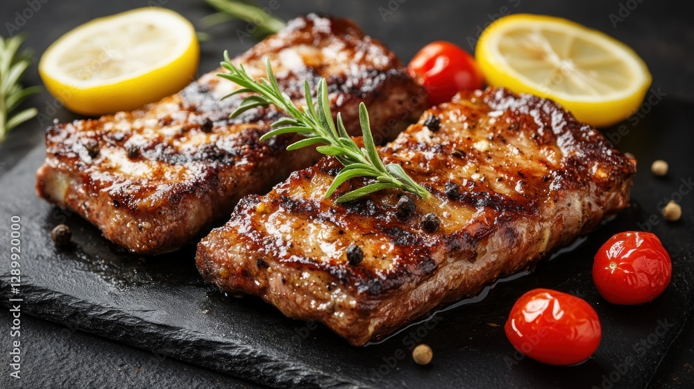 Delicious Grilled Steaks with Lemon and Rosemary Delicious Grilled Steaks with Lemon and Rosemary