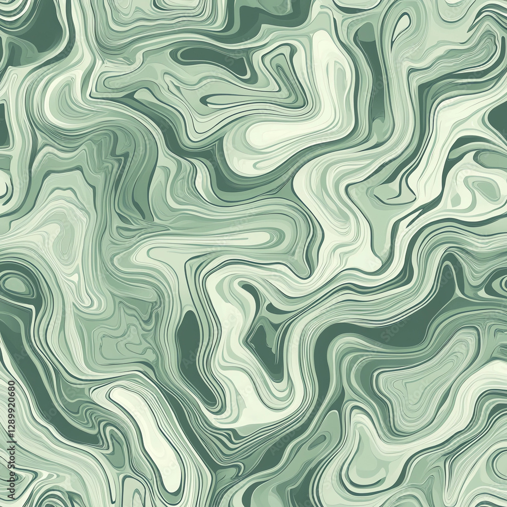 A green and white swirl pattern with a lot of texture A green and white swirl pattern with a lot of texture