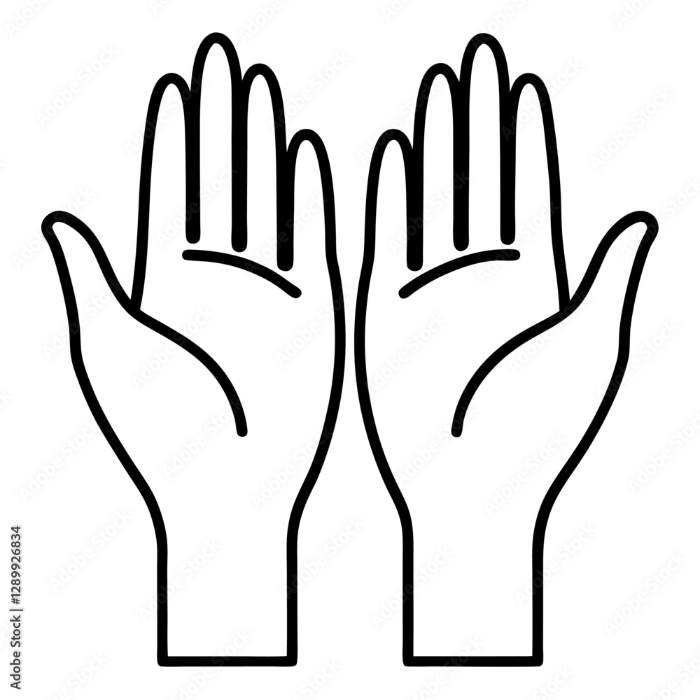 Obraz premium hand in the form of a man