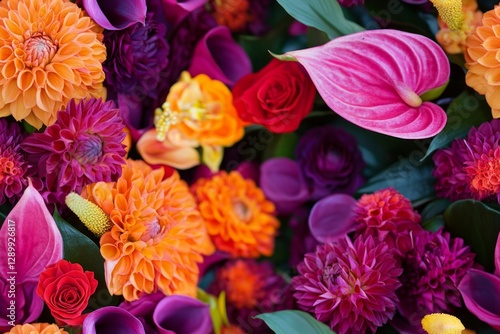 Wallpaper Mural A vibrant display of blossoms, bursting with color and natural beauty.- Seamless Pattern - Seamless Pattern Torontodigital.ca