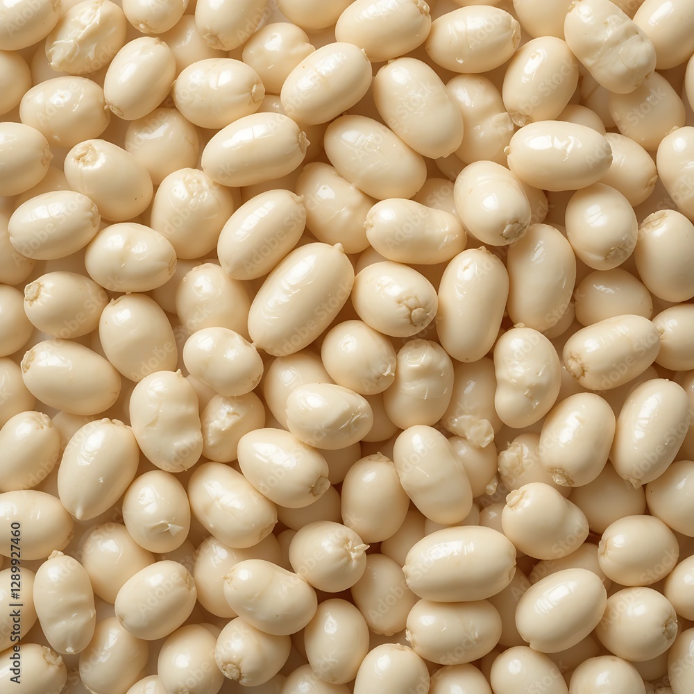 white kidney beans isolated on transparent background Generative Ai. white kidney beans isolated on transparent background Generative Ai.