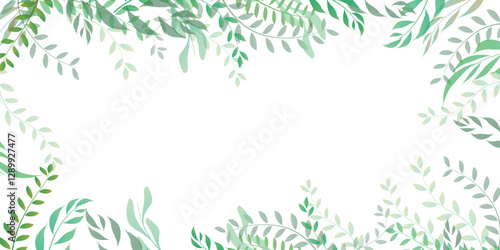 新緑　葉　風景　背景