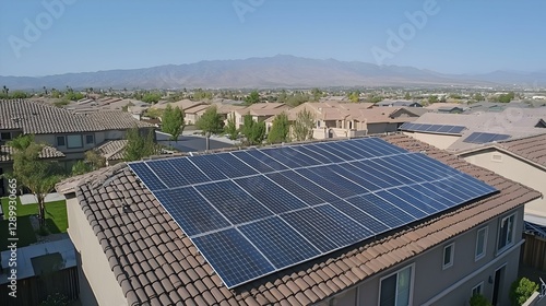 Wallpaper Mural An aerial view of a large solar panel Torontodigital.ca