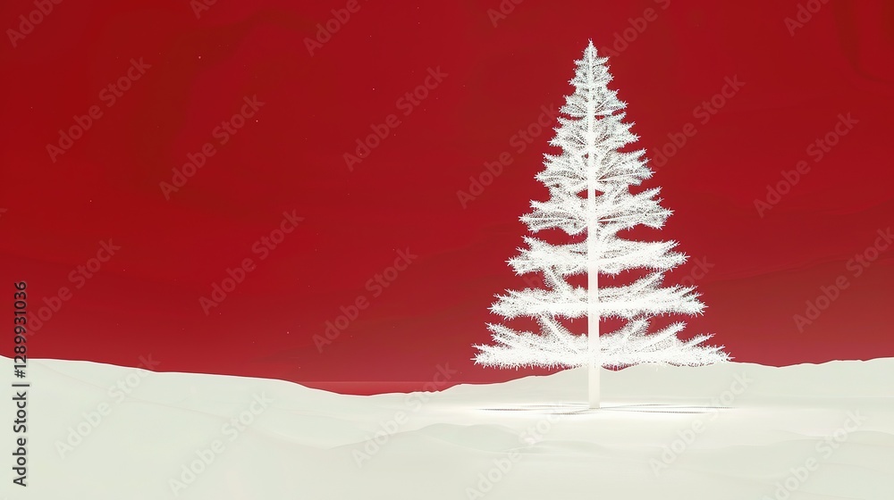 Xmas_tree_red_white_christmas_red_christmas Xmas_tree_red_white_christmas_red_christmas