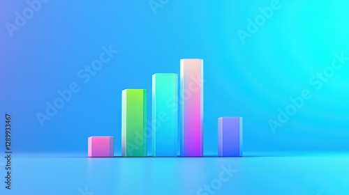 Free Download Colorful bar chart of a business graph displaying data - GFXLoad