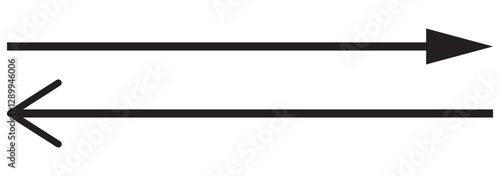 vector icon of a thin long arrow. thin arrows vector illustration. Icons isolated. thin long arrow. EPS 10.