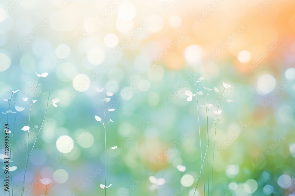 Obraz premium Nature shape pattern bokeh effect background backgrounds outdoors flower.