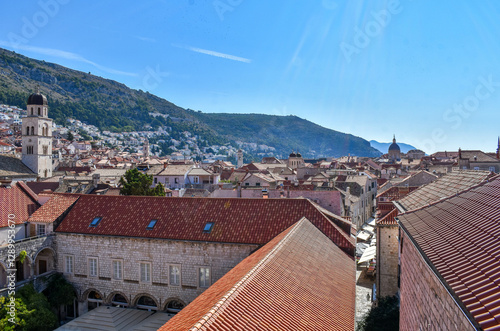 view of the old town of dubrovnik