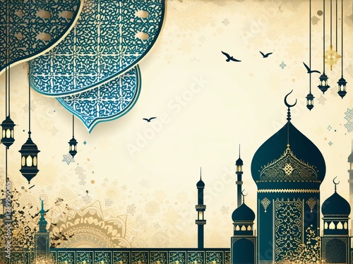 Islamic Background Design for Ramadan Kareem