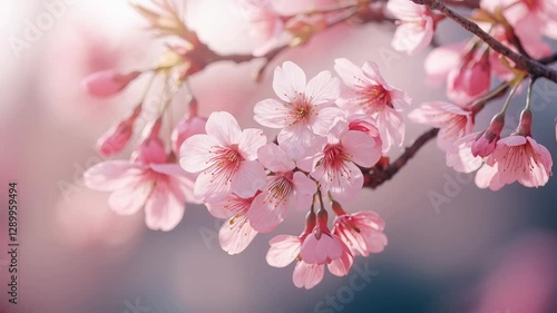 Delicate Sakura Petals in Soft Light