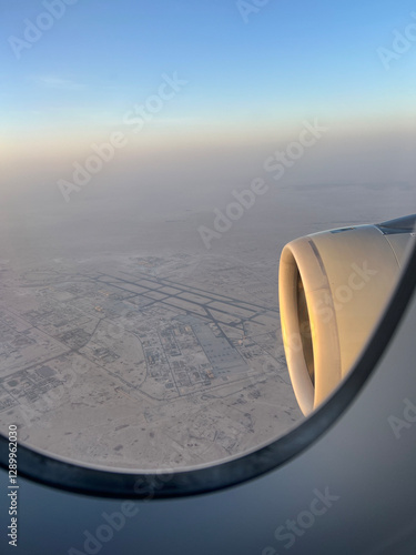 Obraz na płótnie Arriving at Doha Airport w salonie
