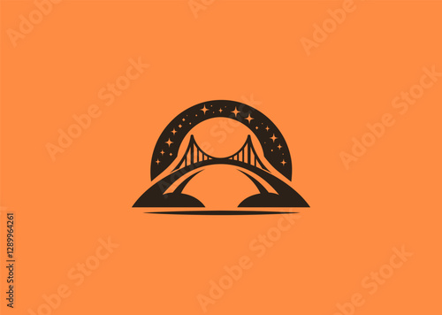 A peaceful bridge beneath a twinkling star, symbolizing guidance and transition