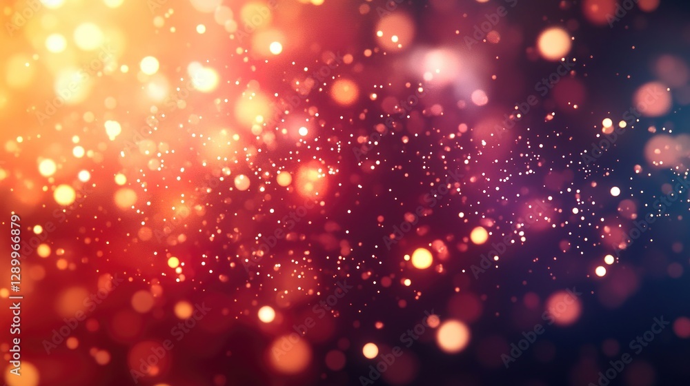 Fototapeta premium Floating virus particles in a glowing atmosphere, symbolizing the intensity of flu season.