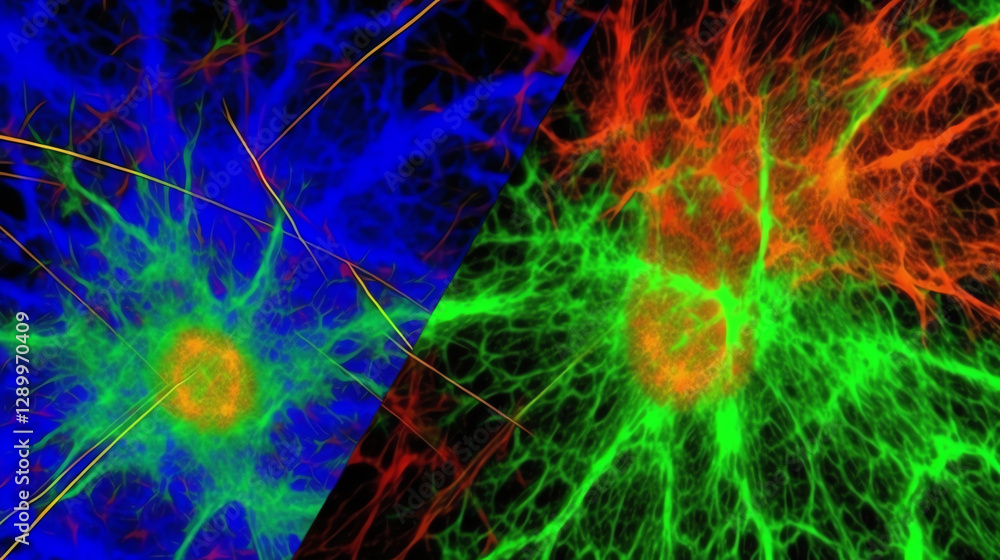 Obraz premium Dynamic Color Collision