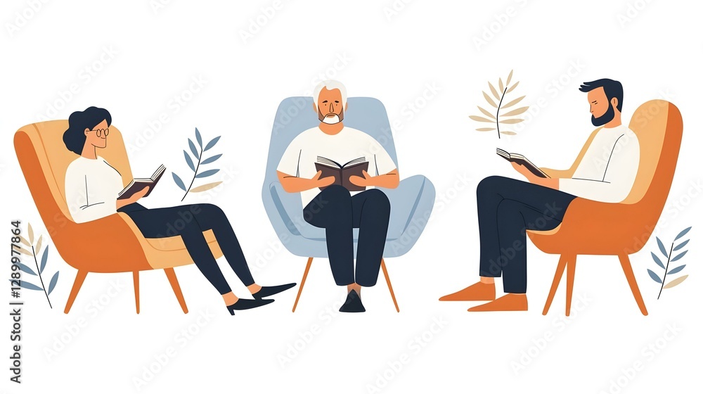 Logotherapy Concept, minimalist vector illustration depicting the essence of finding meaning in life through personal growth and reflection Logotherapy Concept, minimalist vector illustration depicting the essence of finding meaning in life through personal growth and reflection