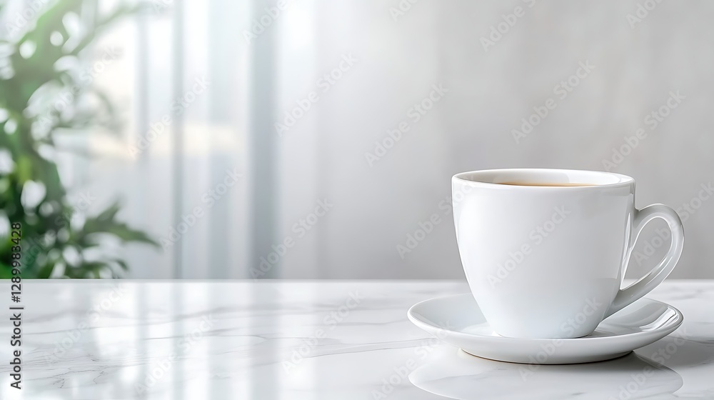Enjoying a warm cup of coffee in a modern home space indoor still life minimalist design Enjoying a warm cup of coffee in a modern home space indoor still life minimalist design