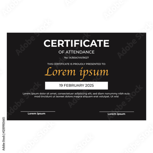 Abstract certificate diploma design template with geometric shapes
