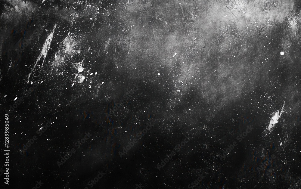 Abstract Black and White Grunge Texture Background with Splatters and Scratches Abstract Black and White Grunge Texture Background with Splatters and Scratches
