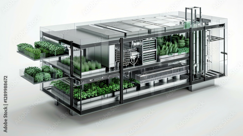 A 3D-rendered cutaway diagram of an energy recycling system, visually explaining how agricultural waste becomes bioenergy A 3D-rendered cutaway diagram of an energy recycling system, visually explaining how agricultural waste becomes bioenergy