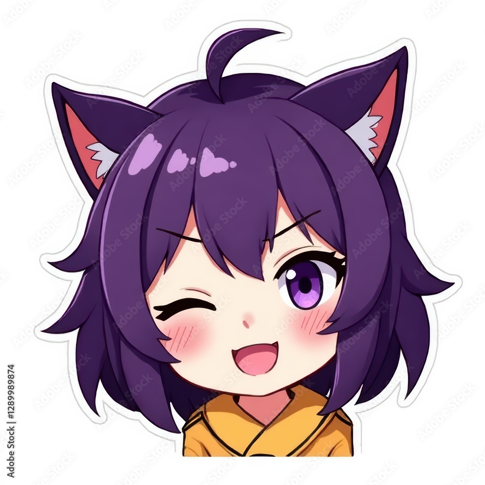 anime character face sticker anime character face sticker