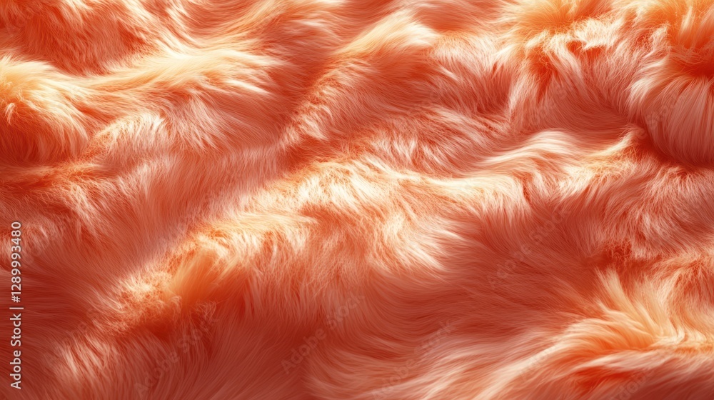 Peach fur texture, soft waves, light background, fabric design Peach fur texture, soft waves, light background, fabric design