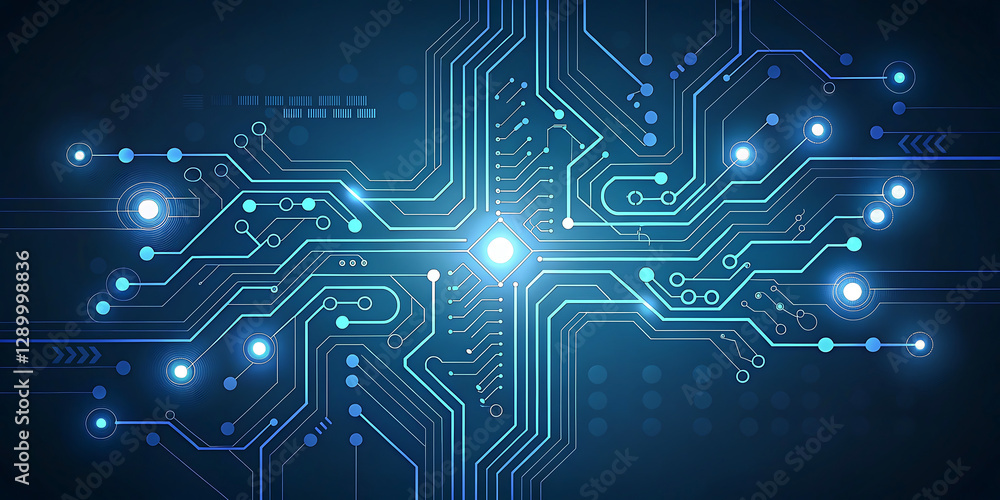 Obraz premium Abstract Technology Network Background Illustration