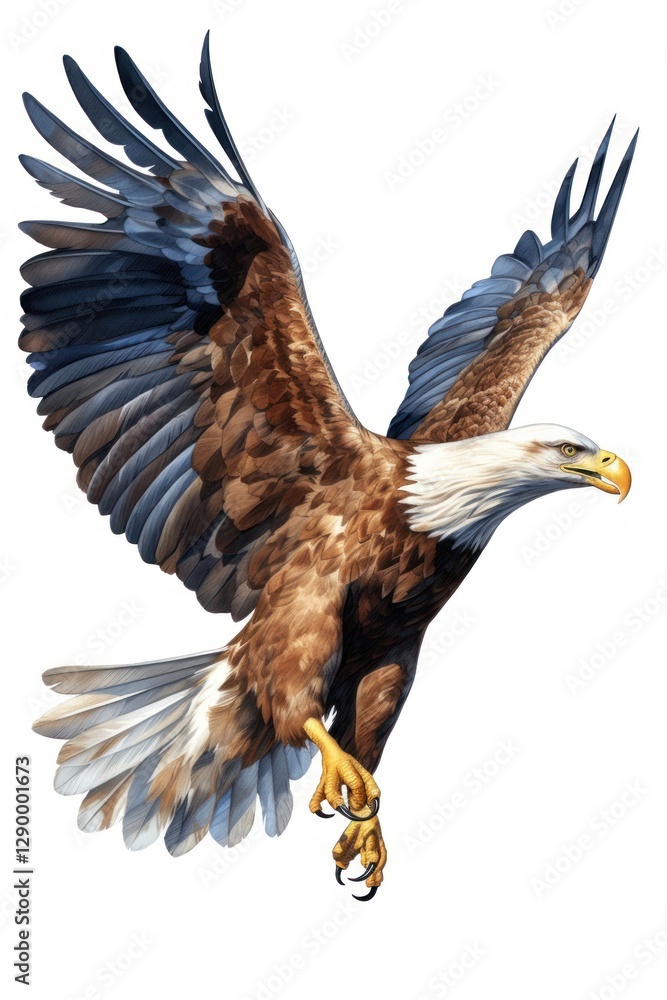 Obraz premium Eagle animal flying bird.