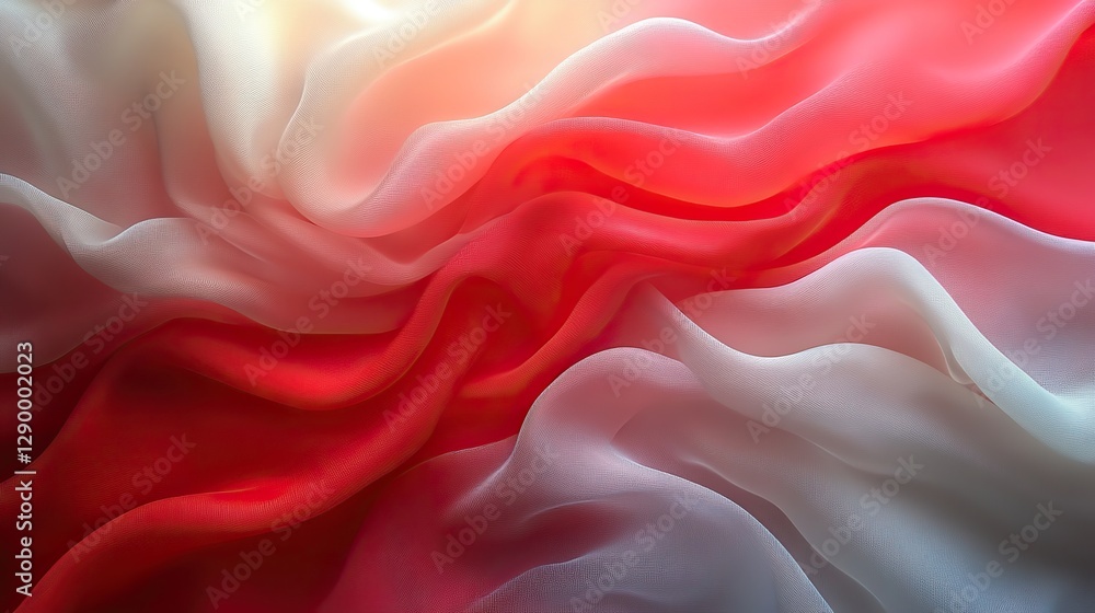 abstract digital background or texture design of polish flag colors poland national country symbol illustration wavy silk fabric background abstract digital background or texture design of polish flag colors poland national country symbol illustration wavy silk fabric background