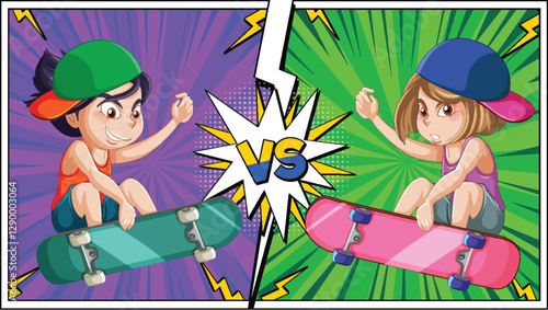 Skateboard Showdown: Epic Battle Begins