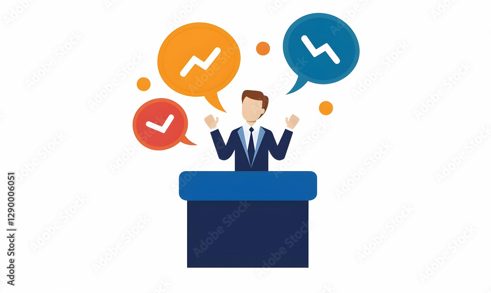 Sales strategy session, vibrant flat illustration, diverse team collaborating, charts and graphs, engaging presentation atmosphere, modern office setting Sales strategy session, vibrant flat illustration, diverse team collaborating, charts and graphs, engaging presentation atmosphere, modern office setting