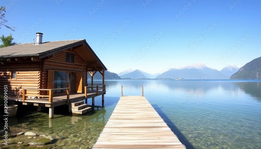 Serene Lakeside Cabin Getaway: A Picturesque Mountain Retreat Serene Lakeside Cabin Getaway: A Picturesque Mountain Retreat