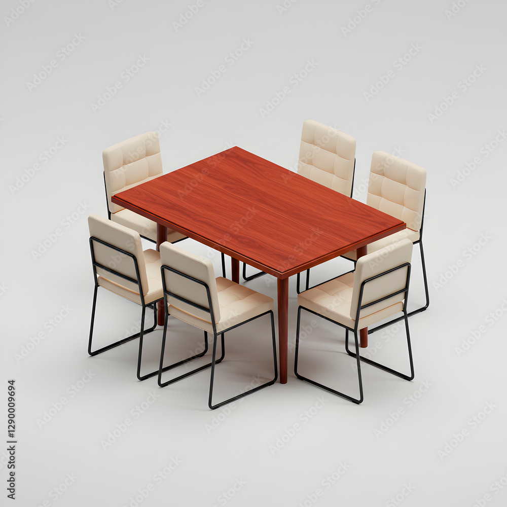 Wooden dining table with four chairs Wooden dining table with four chairs