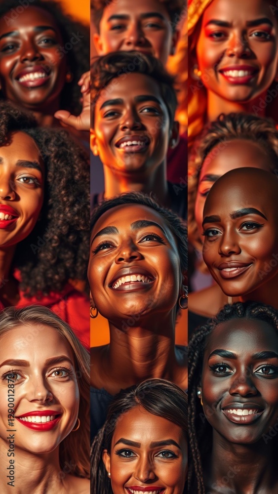 Diverse Faces in Warm Light Diverse Faces in Warm Light