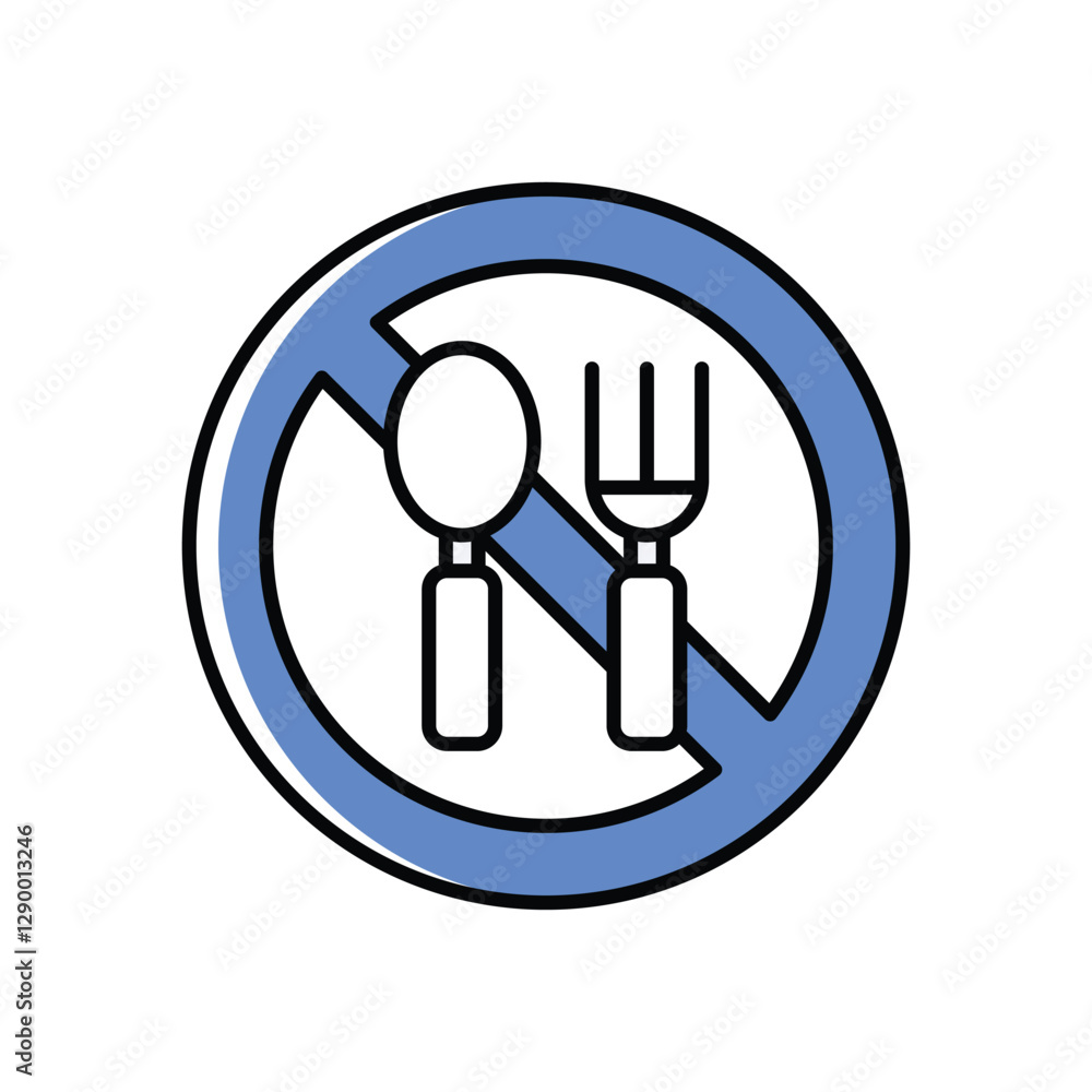 No Food Vector icon No Food Vector icon