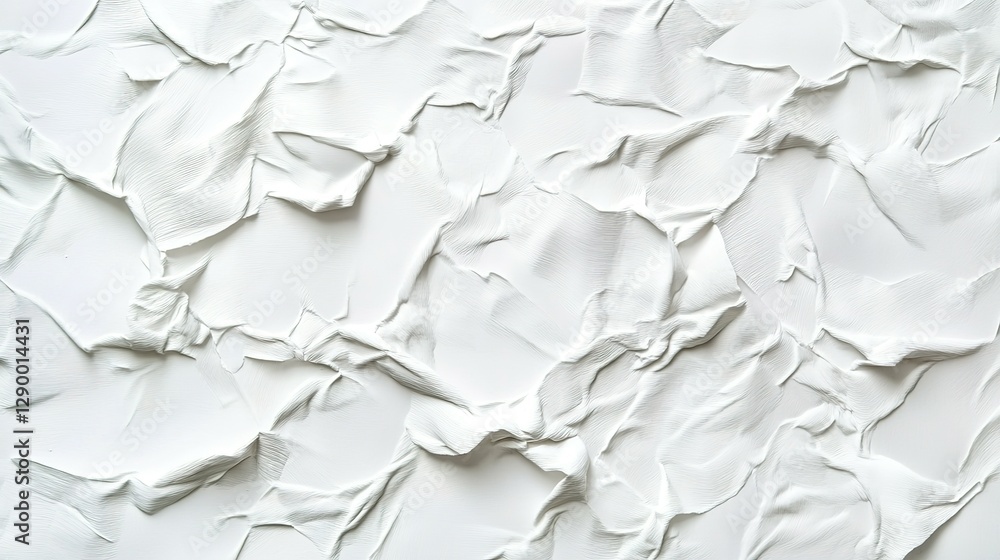 Obraz premium Textured white paint on a surface with brushstroke patterns