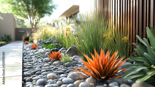 Fototapeta Naklejka Na Ścianę i Meble -  Modern Desert Landscape Design