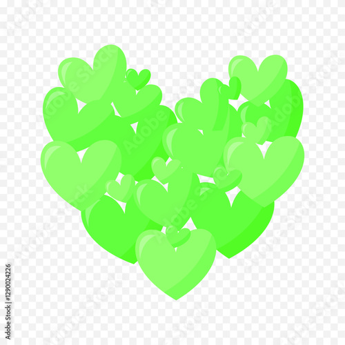 Doodle Hearts hand drawn love hearts Vector illustration