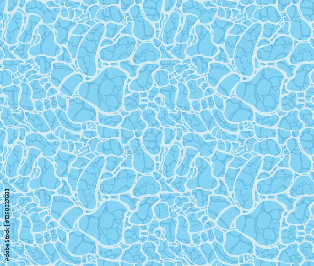 Obraz premium Seamless Water Surface illustration Pattern Vector